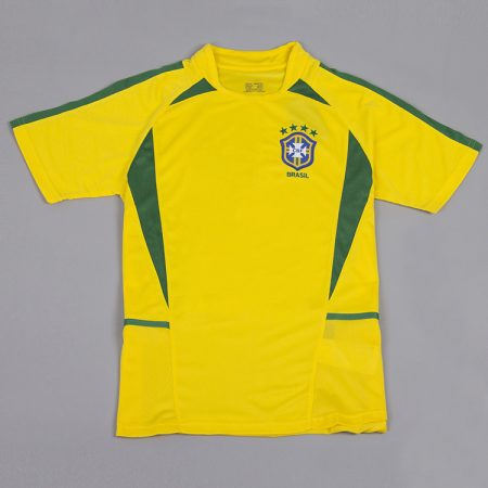 Shirt Front, Brazil 2002 Home World Cup Short-Sleeve Kit