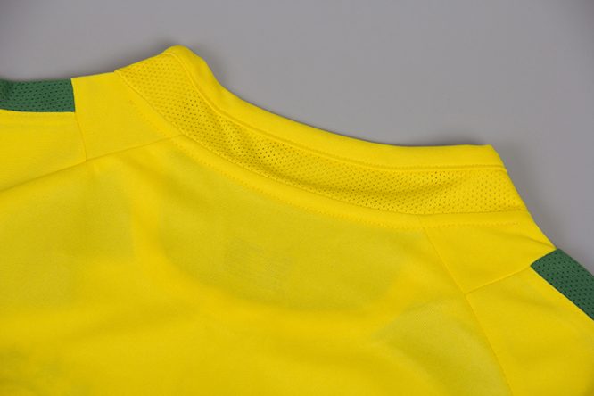 Shirt Collar Back, Brazil 2002 Home World Cup Short-Sleeve Kit