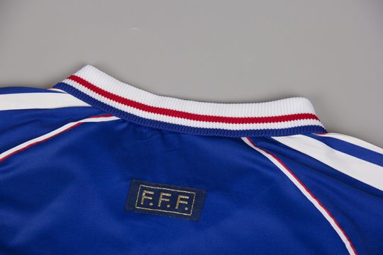 Shirt Collar Back, France 1998 Home Short-Sleeve Kit