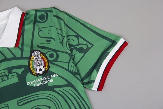 1998 World Cup Mexico Retro Football Jersey,Home/Away Retro National Soccer Team T-Shirt 