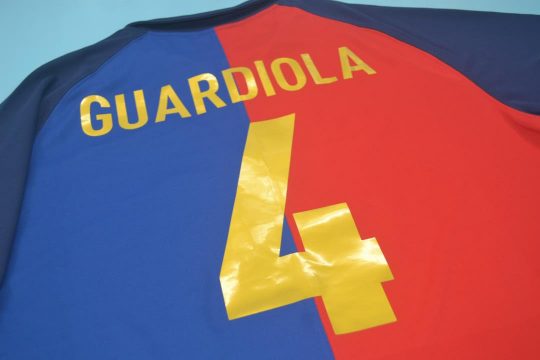 Guardiola Nameset, Barcelona 1999-2000 Home Short-Sleeve Centenary