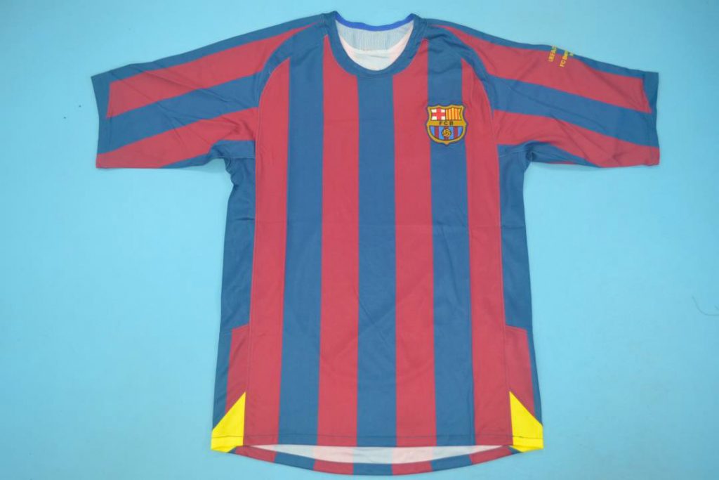 Vintage Barcelona Ronaldinho Barcelona 05-06 Home Kit Football Shirt –  thebreadandbuttercollection