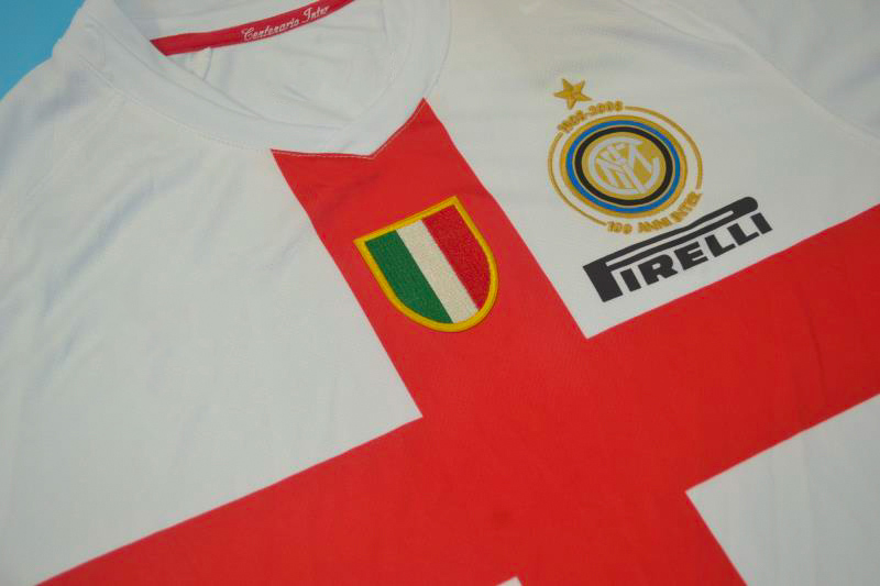 Inter Milan 2007-2008 Away Centenary Short Sleeve Football Shirt [As worn by Crespo, Figo & Ibrahimović]