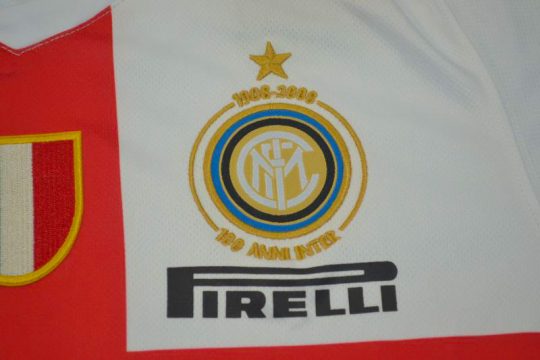 Shirt Inter Milan Emblem, Inter Milan 2007-2008 Away Centenary Short-Sleeve