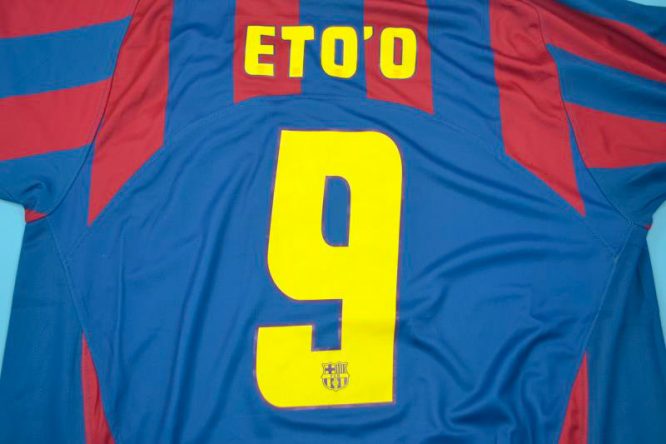 Eto'o Alternate Nameset, Barcelona 2005-2006 Champions League Final