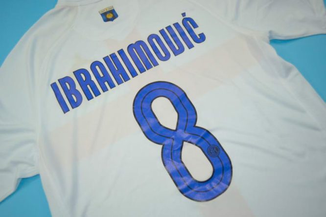 Ibrahimovic Nameset Alternate, Inter Milan 2007-2008 Away Centenary Short-Sleeve