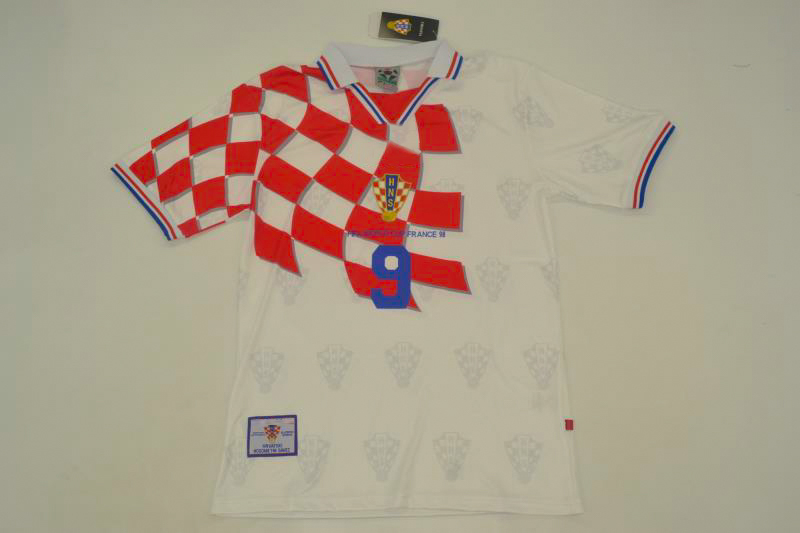 CROATIA SUKER 1998 WORLD CUP JERSEY jersey SIZE 