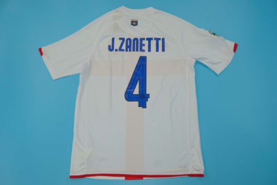 Zanetti Nameset, Inter Milan 2007-2008 Away Centenary Short-Sleeve