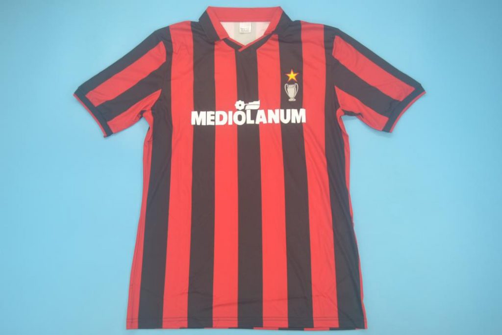 Milan 1990-1991 Home Football Nameset Build Your Own  Numbers 
