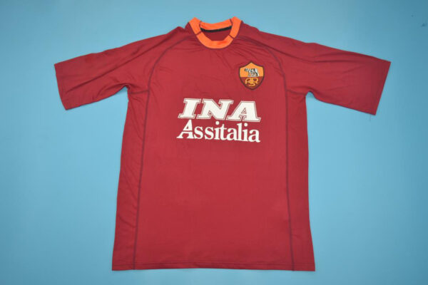 Shirt Front, AS Roma 2000-01 Short-Sleeve Home Kit