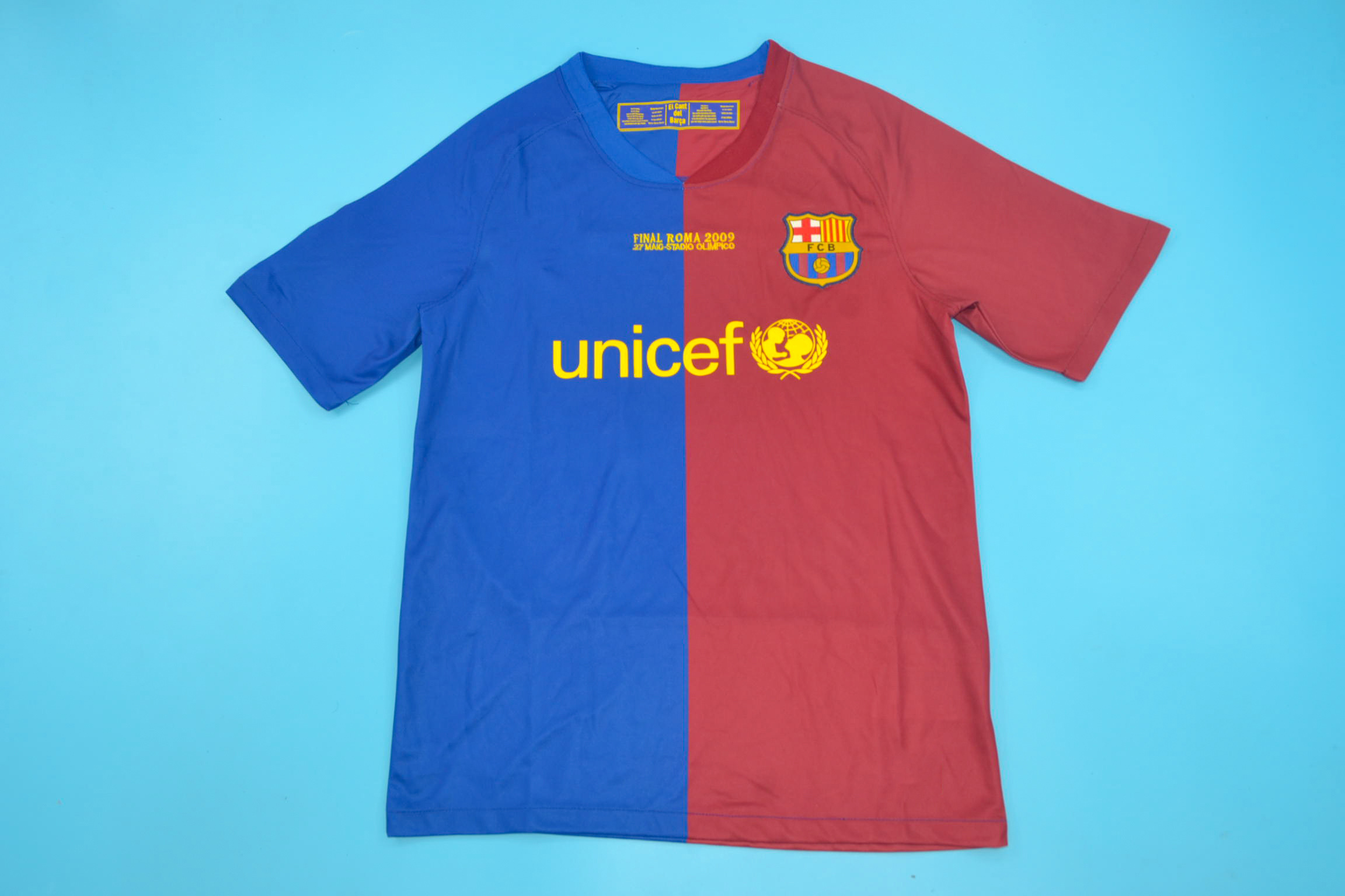 FC Barcelona 2008-2009 Home Short Sleeve Football Shirt [As worn by Henry,  Messi & Eto'o]