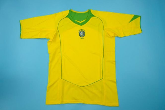 Brazil 2004 Short Sleeve Retro Jersey [Free Shipping]