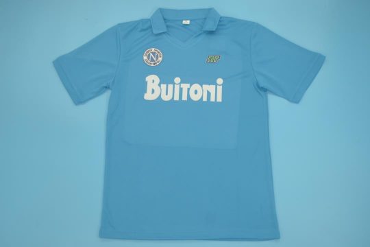 Shirt Front, Napoli 1986-1987 Home Short-Sleeve