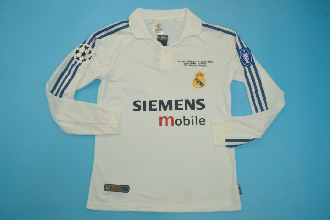 Real Madrid 2002 Home Interc. Cup Long 