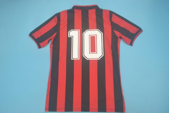 #10 Gullit Nameset, AC Milan 1990-1991 with Champions League Logo