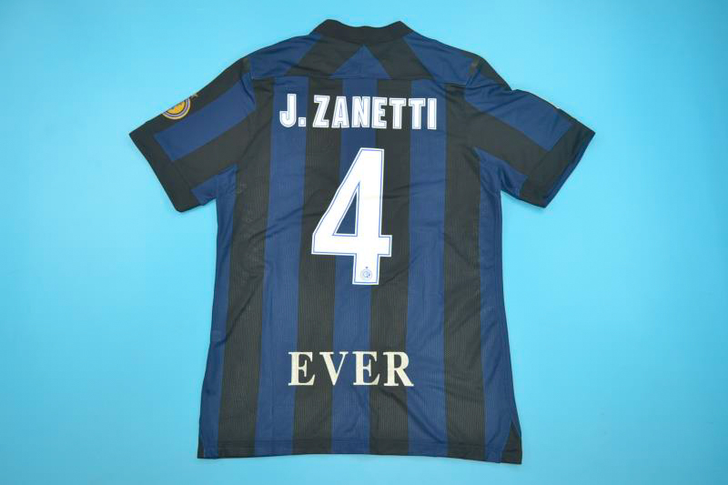 Inter Milan 2013-14 Home Zanetti Last 