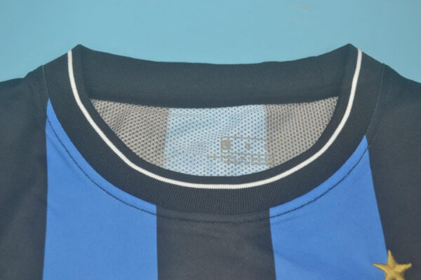 Shirt Collar Front, Inter Milan 2009-2010 European Cup Final Home Short-Sleeve Kit