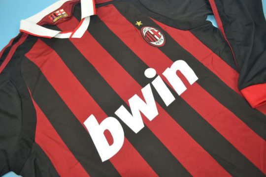 Shirt Front Alternate, AC Milan 2009-2010 Home Long-Sleeve Kit