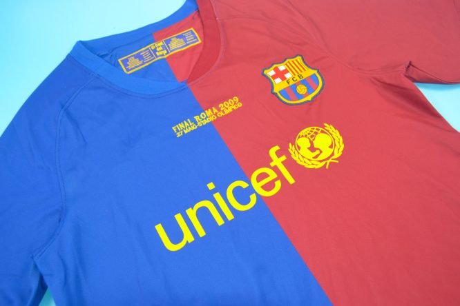 Barcelona 2008 2009 Home Short Sleeve Shirt Free Shipping