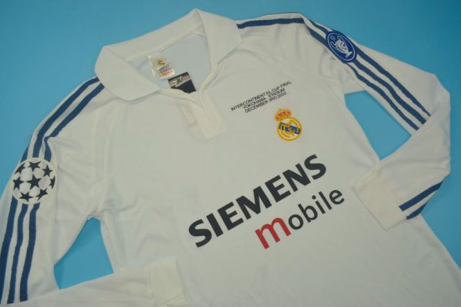 Shirt Front Alternate, Real Madrid 2002 Intercontinental Cup