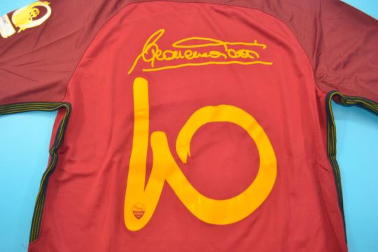 Shirt Back Alternate, AS Roma 2016-2017 Totti Farewell Match