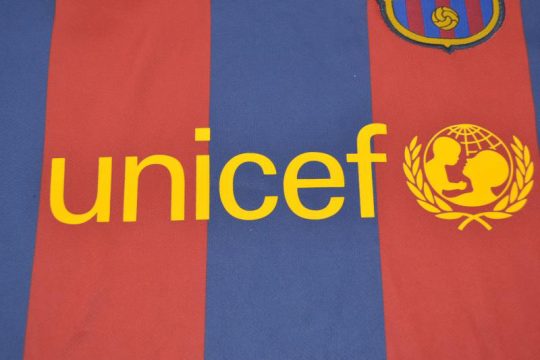 Shirt Unicef Emblem, Barcelona 2011-2012 Home Short-Sleeve