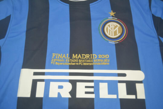 Shirt Front Closeup, Inter Milan 2009-2010 European Cup Final Home Short-Sleeve Kit