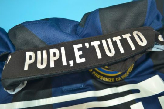 Shirt Collar Closeup, Inter Milan 2013-2014 Zanetti Retirement
