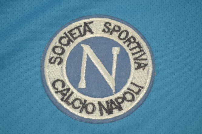 Shirt Napoli Emblem, Napoli 1986-1987 Home Short-Sleeve
