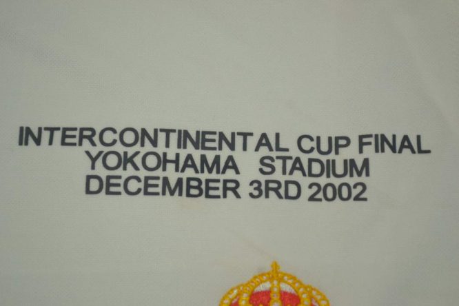 Shirt Final Imprint, Real Madrid 2002 Intercontinental Cup