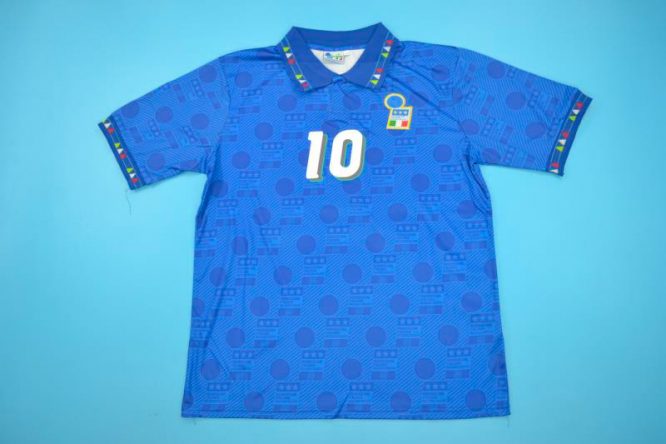 Baggio Front Nameset, Italy 1994 Home Short-Sleeve