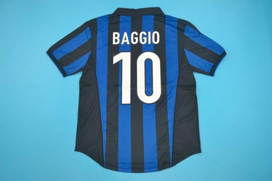 Baggio Nameset, Inter Milan 1998-1999 Home Short-Sleeve