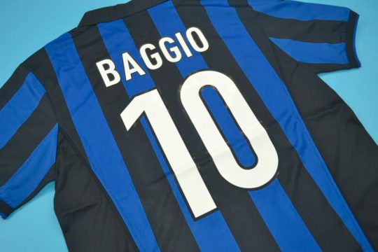 Baggio Nameset Alternate, Inter Milan 1998-1999 Home Short-Sleeve