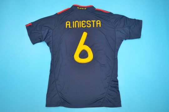 Iniesta Back, Spain 2010 World Cup Final Away