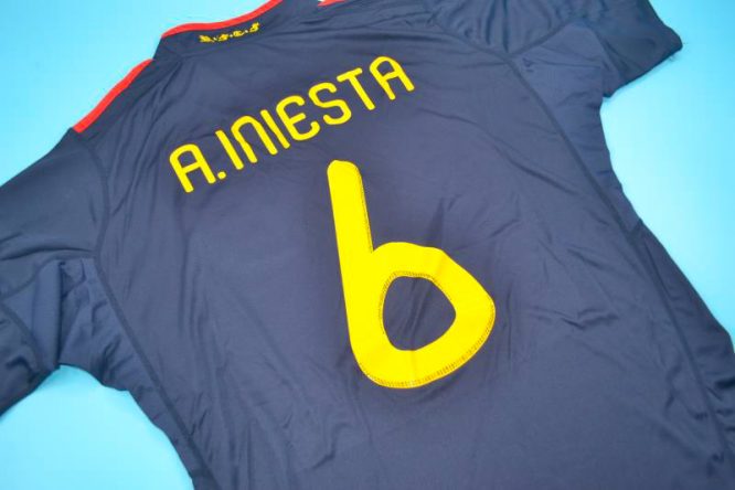 Iniesta Back Alternate, Spain 2010 World Cup Final Away