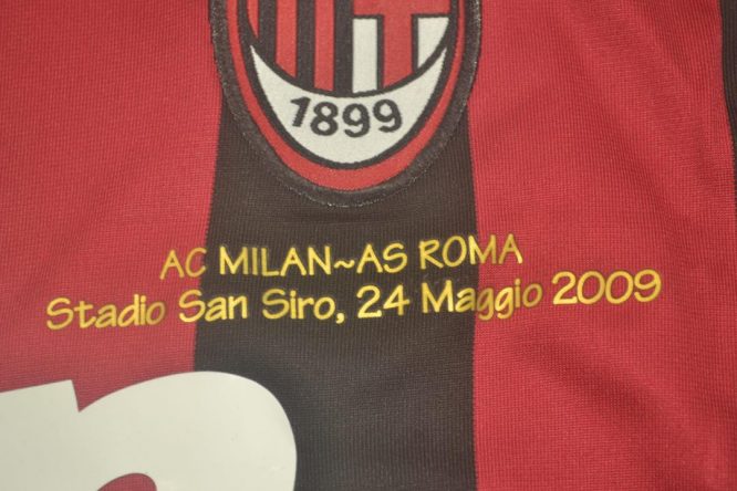 Maldini Last Match Imprint, AC Milan 2009-2010 Home Long-Sleeve