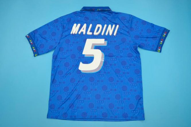 Maldini Nameset, Italy 1994 Home Short-Sleeve