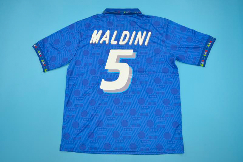 Zola #21 Italy World Cup 1994 Home Football Nameset for shirt 