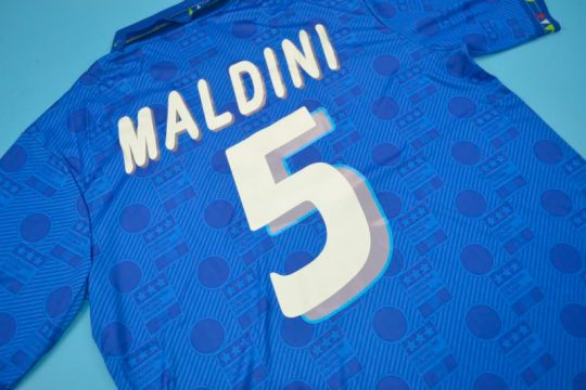 Maldini Nameset Alternate, Italy 1994 Home Short-Sleeve