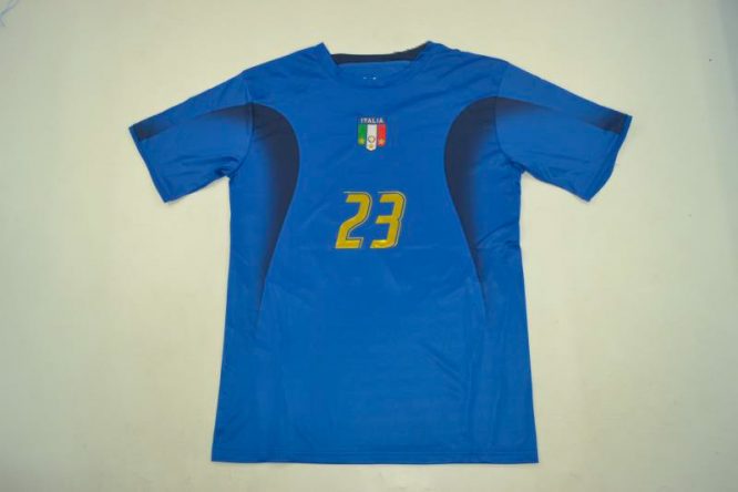 Materazzi Front Nameset, Italy 2006 Home Short-Sleeve