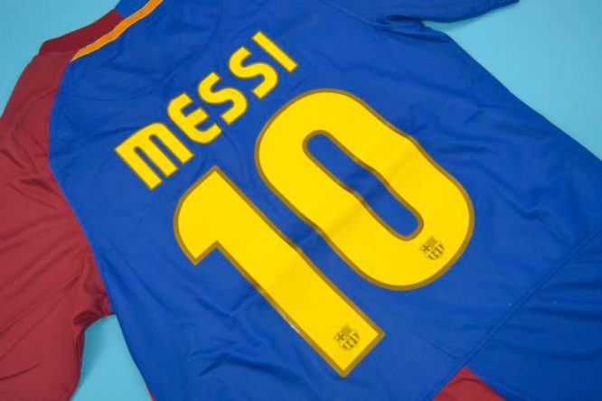 Messi Nameset Alternate, Barcelona 2008-2009C Hampions League Final