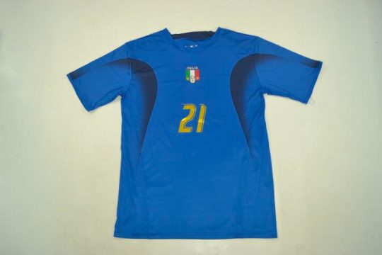 Pirlo Front Nameset, Italy 2006 Home Short-Sleeve