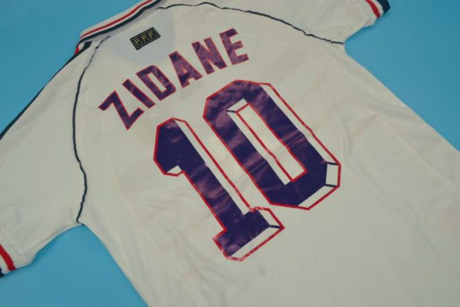 Zidane Nameset Alternate, France 1998 Away