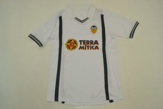 Jersey Front, Valencia 2000-2001 Home Short-Sleeve Kit