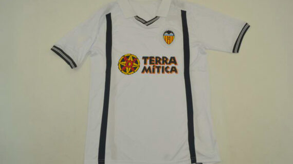 Jersey Front, Valencia 2000-2001 Home Short-Sleeve Kit
