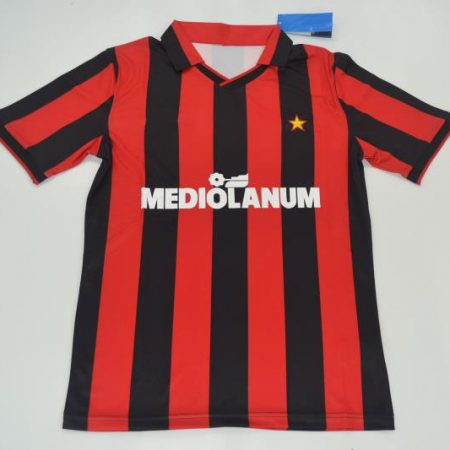S & M AC Milan 90-91 Home Shirt Van Basten Gullit Rijkaard Maldini Baresi Sizes 