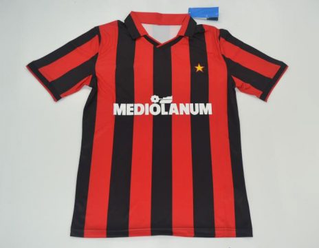 Shirt Front, AC Milan 1991-1992 Home Short-Sleeve Kit