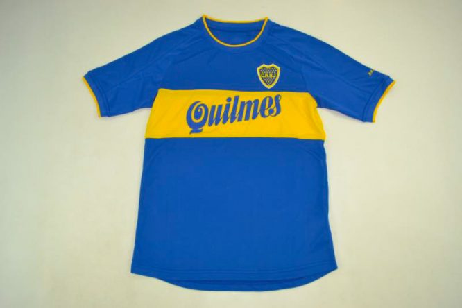 Shirt Front, Boca Juniors 1999-2000 Home Short-Sleeve