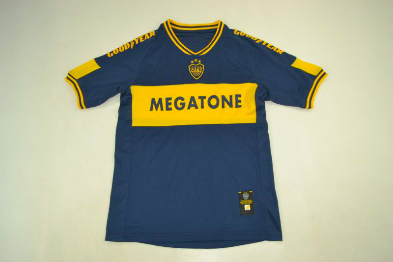 Boca Juniors 2007 Home Short Sleeve 