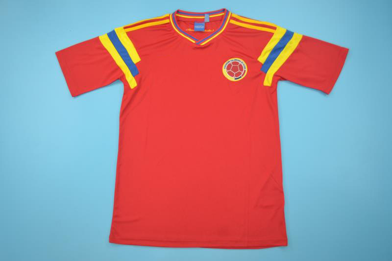 Send Worldwide !!! Colombia Home Retro World Cup 1990 -